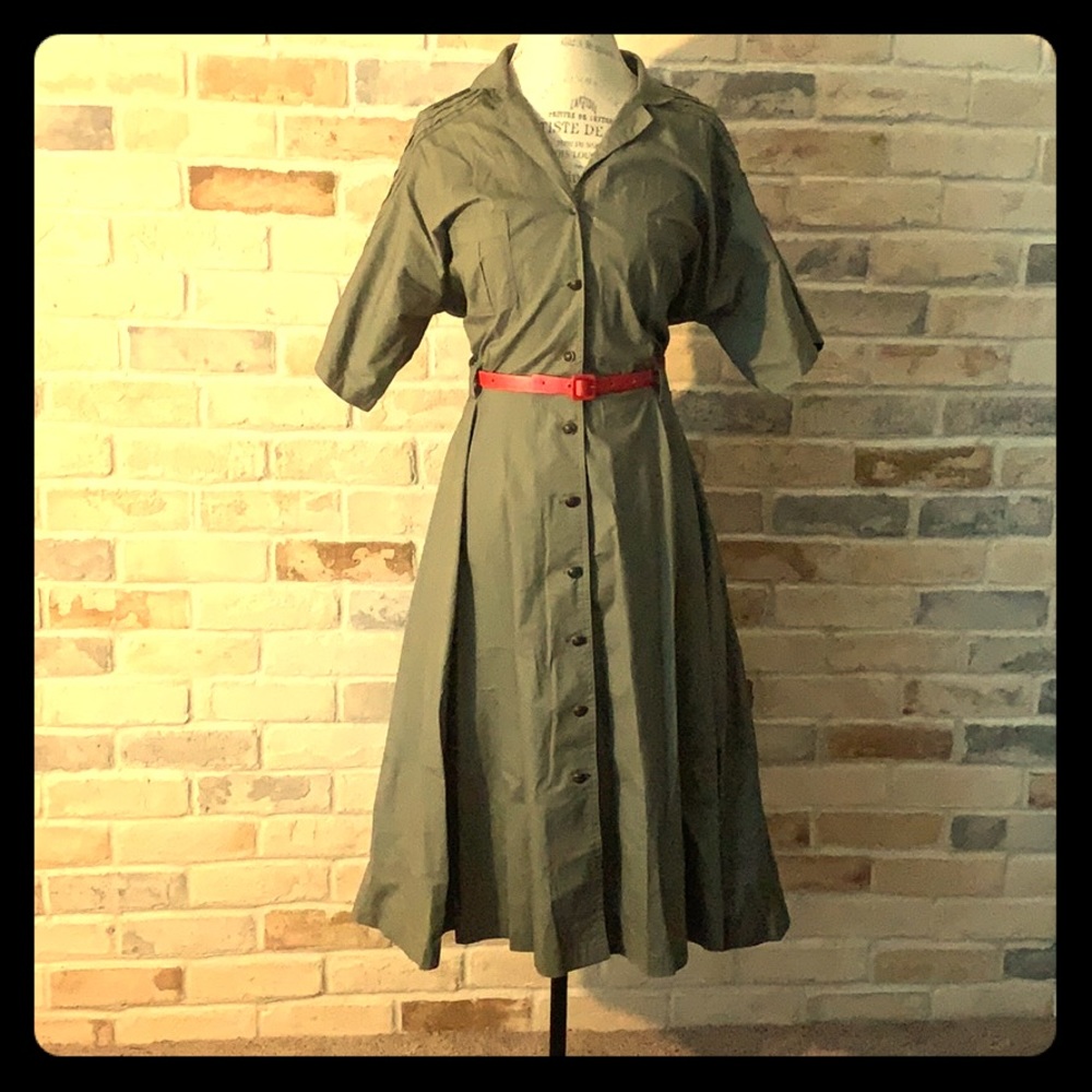Green rockabilly dress